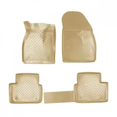 Коврики салонные для Opel Crossland X 3D (2017) (бежевый)