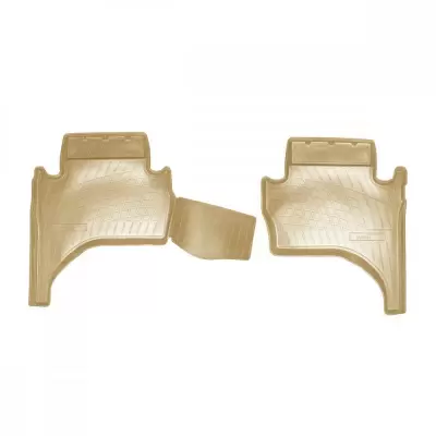 Коврики салонные для Mitsubishi L200 V 3D (2015) (пер) (бежевый)