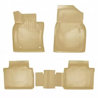 Коврики салонные для Toyota Camry (XV70) 3D (2017) (бежевый)