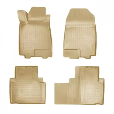 Коврики салонные для Dongfeng 580 (2017) (3 ряд) (бежевый)