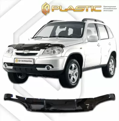 Мухобойка (дефлектор капота) для Chevrolet Niva 2009+ (арт. 2010010103835)