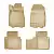 Коврики салонные для Dongfeng 580 (2017) (3 ряд) (бежевый) от интернет-магазина AUTOBOKS.kz. 