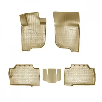Коврики салонные для Mitsubishi Pajero Sport (1998-2008) (бежевый)