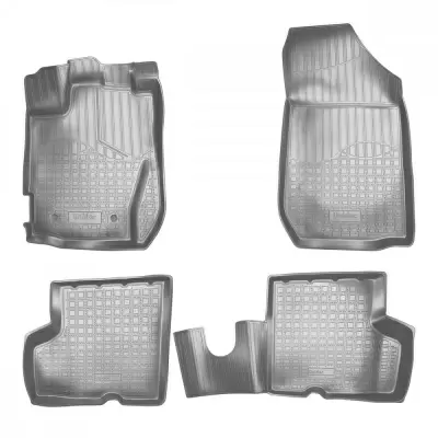 Коврики салонные для Renault Kangoo I (1997-2009) (зад) (серый)