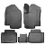 Коврики салонные для BAIC Beijing Senova X3 3D (2019) (серый) от интернет-магазина AUTOBOKS.kz. 