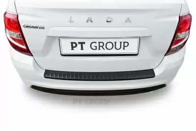Накладка на задний бампер (ABS) LADA Granta FL Седан с 2018 на автомобиль от Интернет-Магазина Autoboks.kz