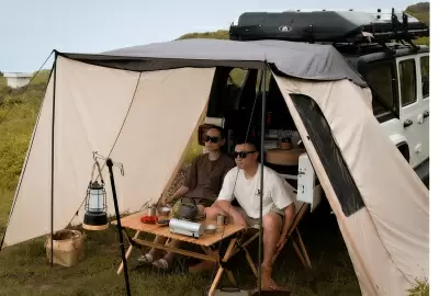 Автомобильный Тент-навес для багажника бежевый от интернет-магазина AUTOBOKS.kz. 