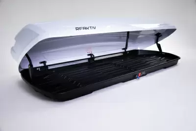 Автобокс REAKTIV Uragan 740 белый глянцевый двустороннее 740 л от интернет-магазина AUTOBOKS.kz. 