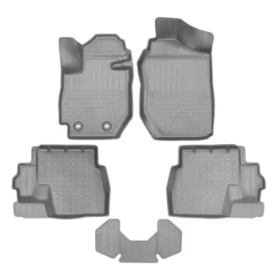 Коврики салонные для Suzuki Jimny 3D (2018) (АКПП) (серый)