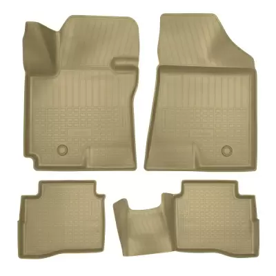 Коврики салонные для Changan Eado Plus 3D (2021) (бежевый)
