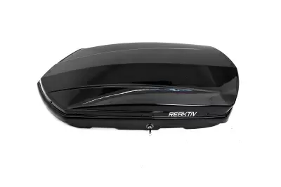 Автобокс REAKTIV Bolid 360 черный глянцевый двустороннее 450 л от интернет-магазина AUTOBOKS.kz. 