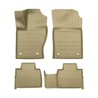 Коврики салонные для TANK 500 (2021) (5/7 мест, 1,2 ряд) (бежевый)