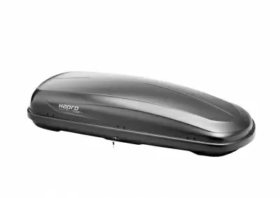 Автобокс Hapro Traxer 6.6 (410 л) черный матовый двустороннее от интернет-магазина AUTOBOKS.kz. 