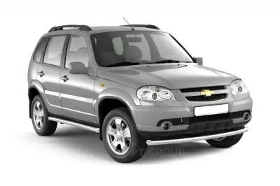 Защита порогов вогнутая O63мм (НПС) Chevrolet NIVA с 2009