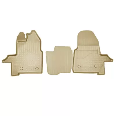 Коврики салонные для Ford Transit (2021) (пер) (бежевый)
