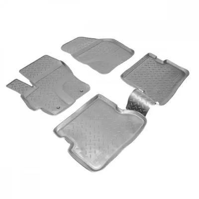 Коврики салонные для Mazda 2 (2007) (серый)