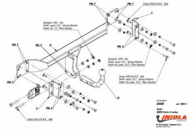 Фаркоп Imiola B/008 для BMW 5 2003-2010 от Интернет-Магазина Autoboks.kz