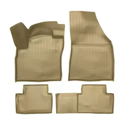 Коврики салонные для Faw Bestune T55 3D (2021) (бежевый)