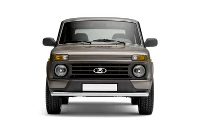 Защита переднего бампера одинарная O63 мм (НПС) на LADA 4х4 Urban с 2015