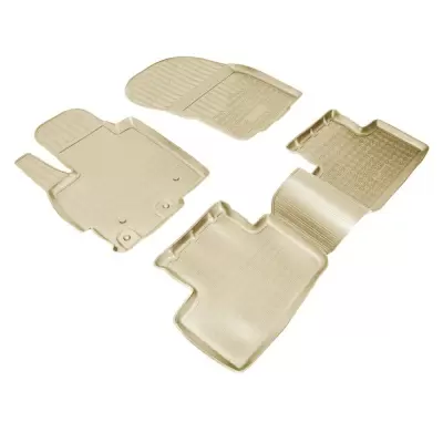 Коврики салонные для Mitsubishi ASX (2010)\Citroen C4 AirCross (B) (2011)\ Peugeot 4008 (2012) (бежевый)