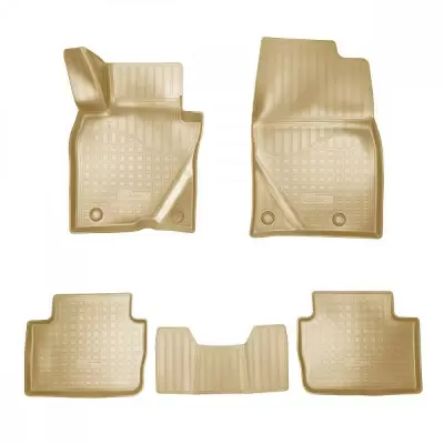 Коврики салонные для Mazda BT-50 (2006)\ Ford Ranger (2006) (бежевый)