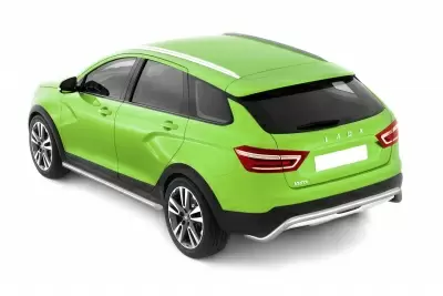 Защита порогов прямая O51 мм (НПС) LADA Vesta SW Cross с 2017 от интернет-магазина AUTOBOKS.kz. 