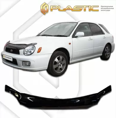 Мухобойка (дефлектор капота) для Subaru Impreza 1999-2002 (арт. 2010010101015)