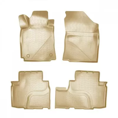 Коврики салонные для Changan CS55 3D (2019) (бежевый)