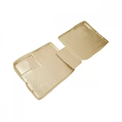 Коврики салонные для Nissan NP300 (2009) (пер) (бежевый)