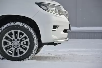 Защита переднего бампера одинарная O63мм (НПС) Toyota LAND CRUISER PRADO 150 с 2017 от Интернет-Магазина Autoboks.kz