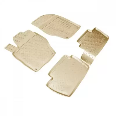 Коврики салонные для Peugeot 2008 (2013) (АКПП) (бежевый)