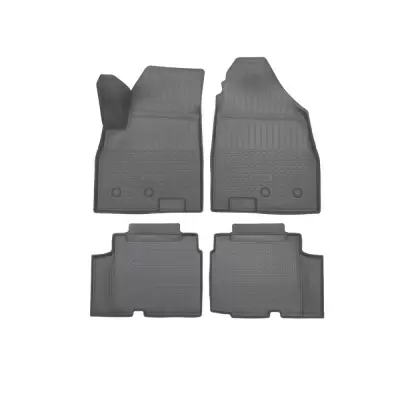 Коврики салонные для JETOUR X90PLUS (5/7 мест) (1,2 ряд) (2021) (серый)