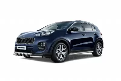 Защита порогов вогнутая O63 мм (НПС) KIA Sportage с 2016 от интернет-магазина AUTOBOKS.kz. 