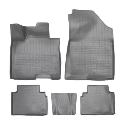 Коврики салонные для Hyundai Tucson IV (2021) (Северная Америка, длинная база) (серый)