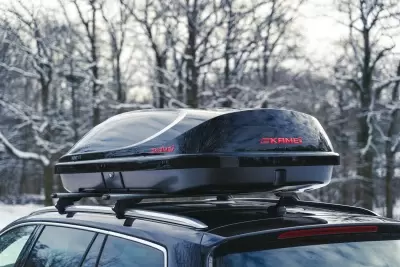 Автобокс Kamei Husky 510 черный глянцевый двустороннее от интернет-магазина AUTOBOKS.kz. 