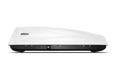 Автобокс на крышу PT-Group Аэродинамический "ACTIVE S" Белый ДВУСТОРОННЕЕ открывание