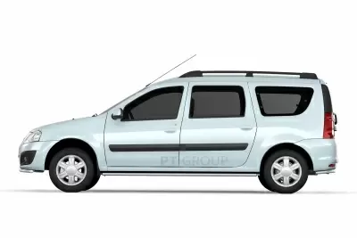 Защита порогов прямая O51 мм (НПС) LADA Largus с 2012 от интернет-магазина AUTOBOKS.kz. 