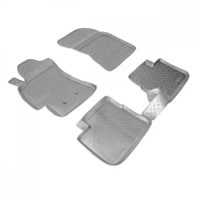 Коврики салонные для Subaru Forester 3D (2019) (серый)