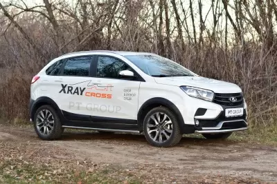 Защита переднего бампера одинарная O51 мм (НПС) LADA XRAY Cross с 2018 от Интернет-Магазина Autoboks.kz