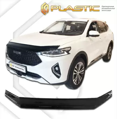 Мухобойка (дефлектор капота) CA Plastic 2010010114589 для Haval F7 2019+