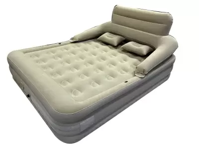 Надувная кровать со встроенным насосом Avenli Flocked Bed, 203x157x106см, 24467