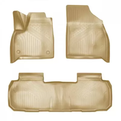 Коврики салонные для Chevrolet Trail Blazer (GM 800) (2012) (3 ряд) (бежевый)