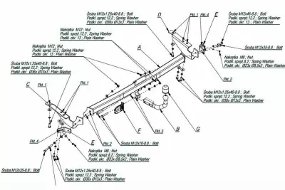 Фаркоп Imiola T/040 для Toyota Sienna 2009+ от Интернет-Магазина Autoboks.kz
