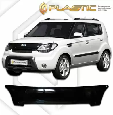 Мухобойка (дефлектор капота) для Kia Soul 2008-2011 (арт. 2010010105518)