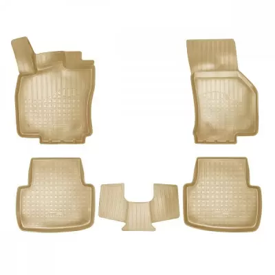 Коврики салонные для Volkswagen Passat B6 (2005-2011) (бежевый)