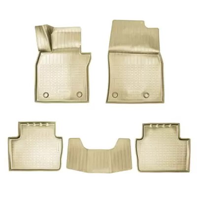 Коврики салонные для Mazda CX-30 3D (2021) (бежевый)