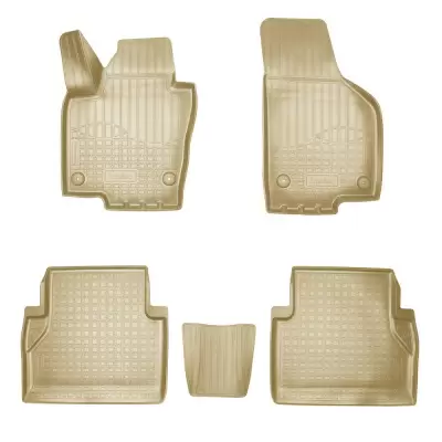 Коврики салонные для Seat Alhambra II 3D (2010) (5 мест) (бежевый)