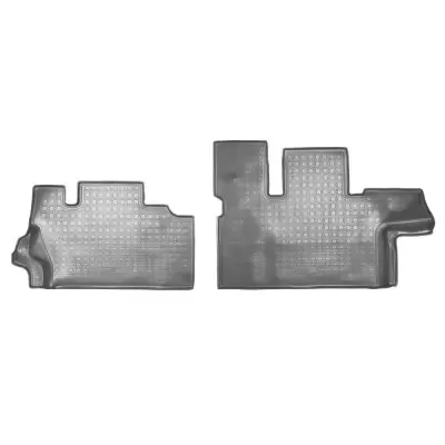 Коврики салонные для GAZ Gazel Next (2016) (зад., 7-ми местная кабина; цельнометаллический фургон) (серый)