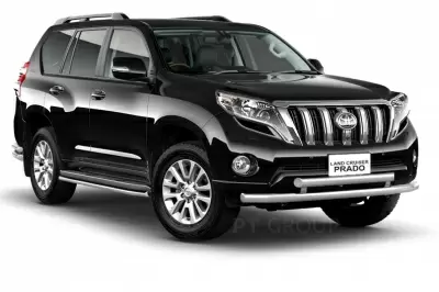 Защита переднего бампера двойная O63/63мм (НПС) Toyota LAND CRUISER PRADO 150 2013-2016 от Интернет-Магазина Autoboks.kz