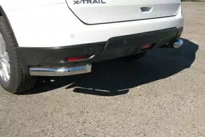 Защита заднего бампера угловая O63 мм (НПС) Nissan X-TRAIL с 2015 от Интернет-Магазина Autoboks.kz